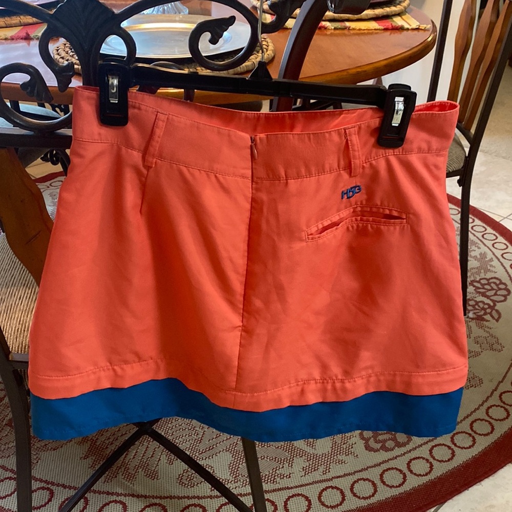 H5G HIGH 5 GOLF WOMEN'S Orange & Blue SKORT Like New wPockets SZ 6